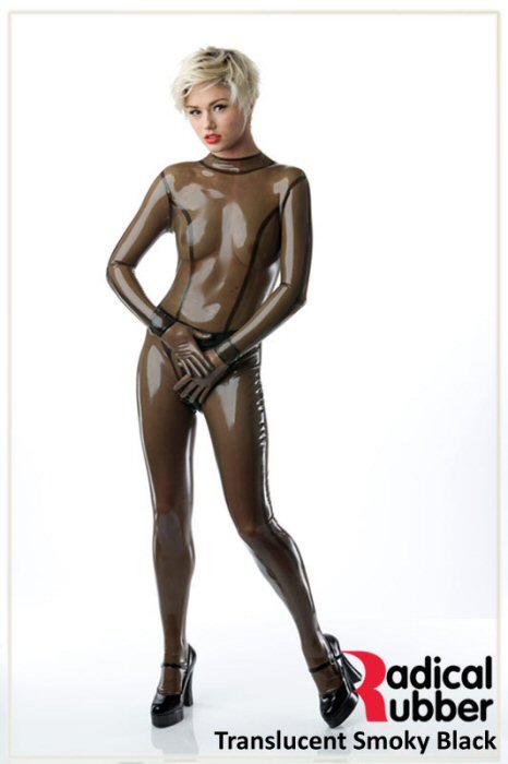 Latex Meterware TRANSPARENT SCHWARZ