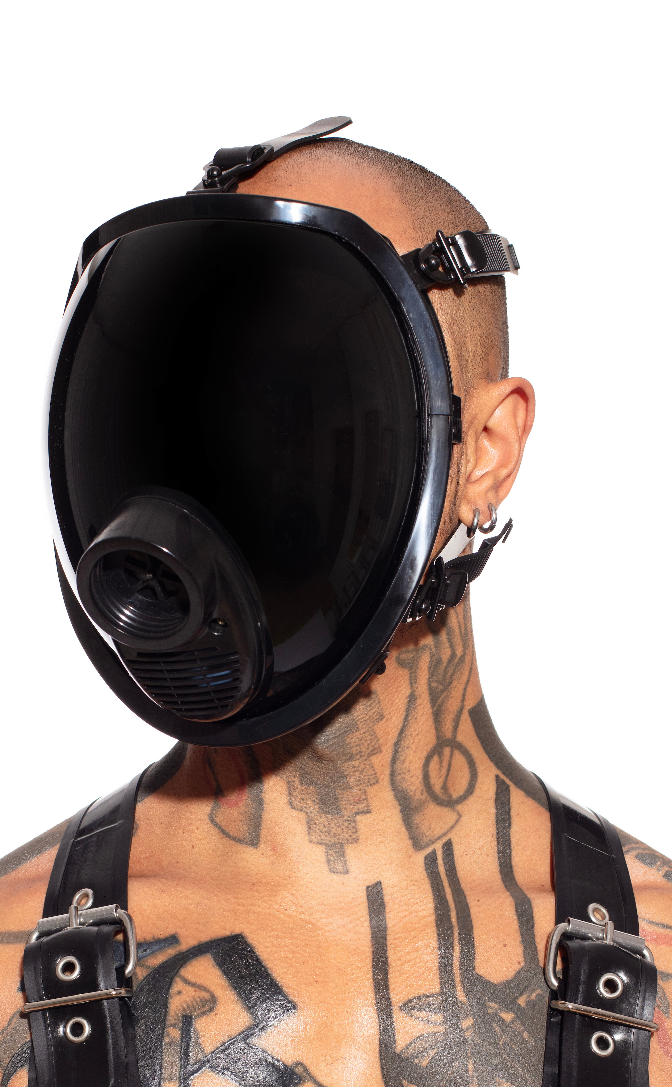 Black MSX Smoke Full Visor Gas Mask