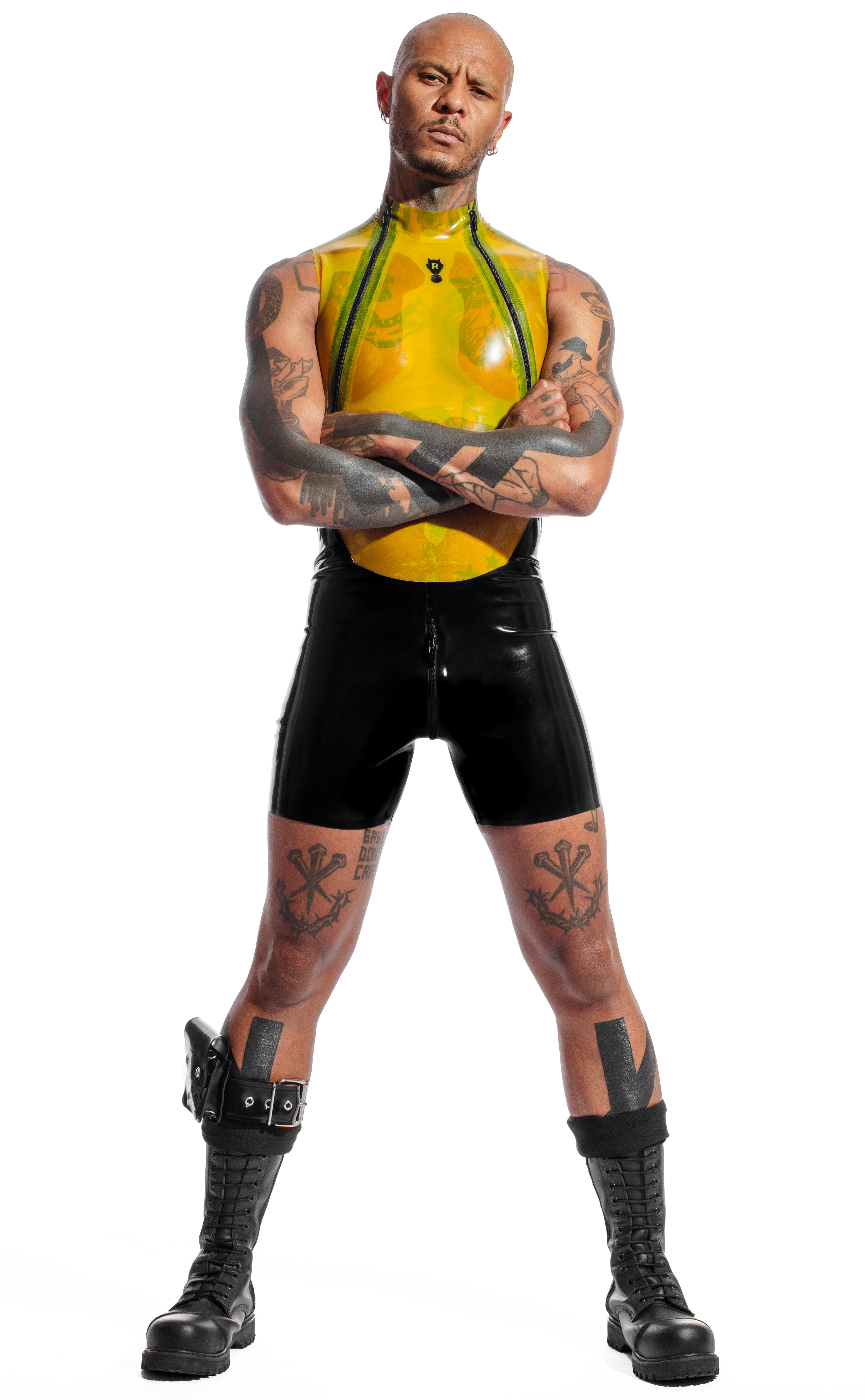 Surfsuit with coloured Chest/ Back area