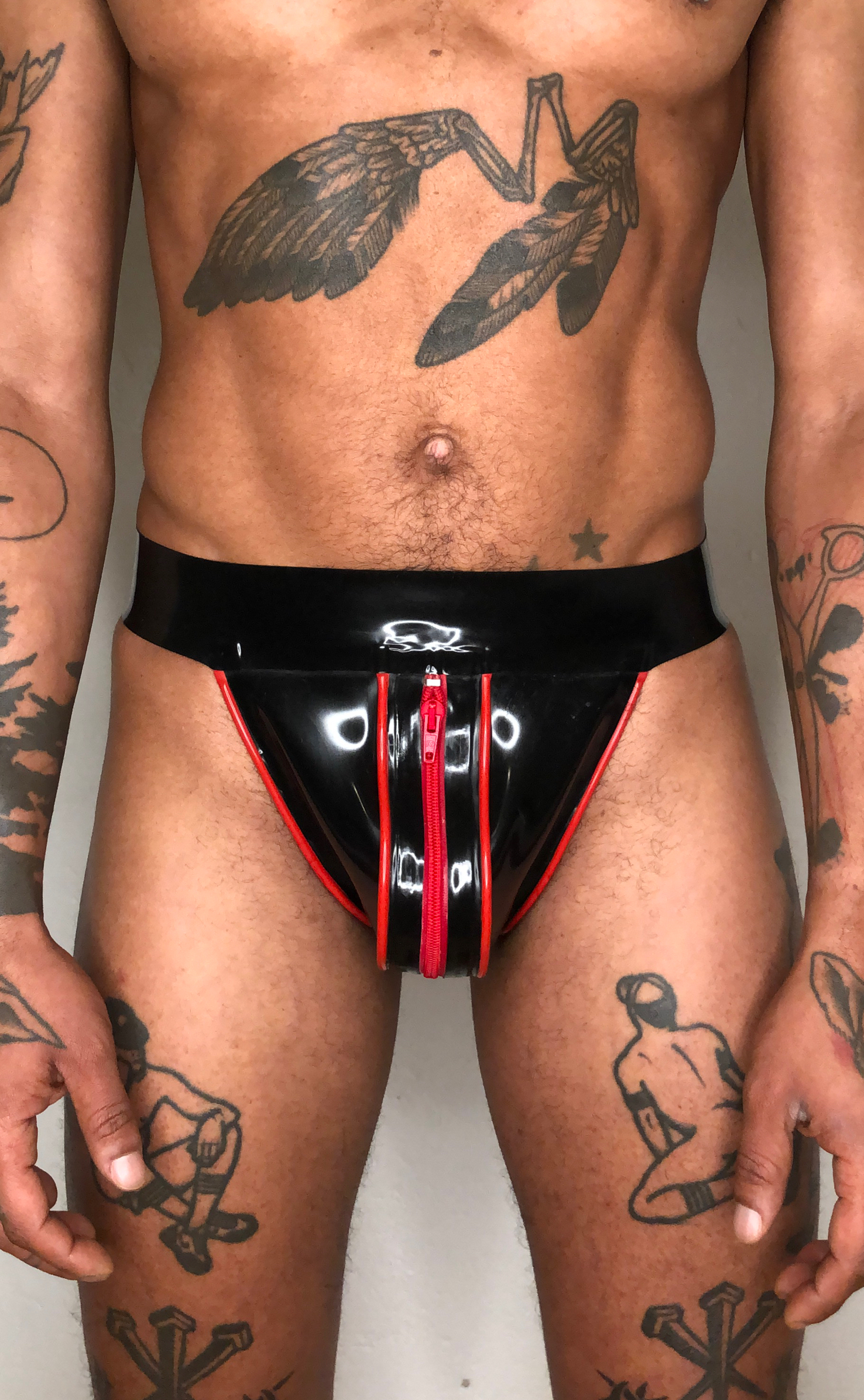 Jockstrap with piping